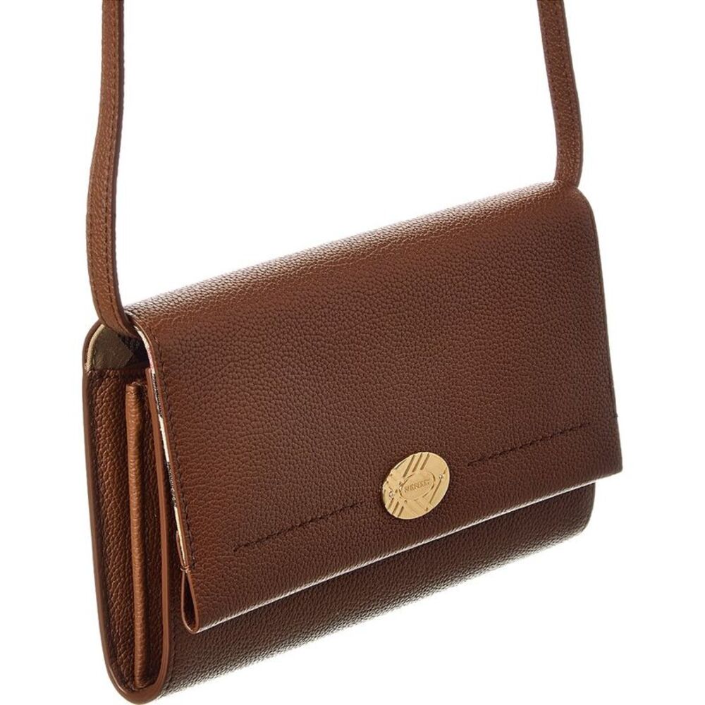 Burberry Cotswolds Leather Strap Wallet, Brown - Picture 3 of 4